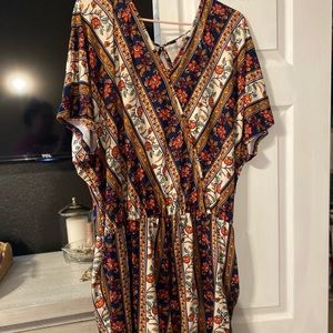 Plus size BoHo romper